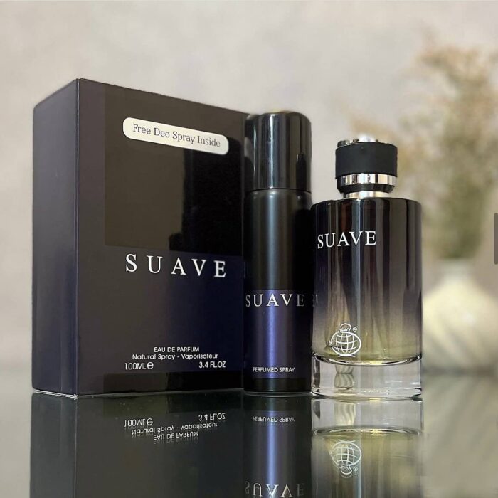 عطر ادکلن مردانه دیور ساواج فراگرنس ورد مدل سوآو (Fragrance World Suave - Dior Sauvage) با اسپری رایگان