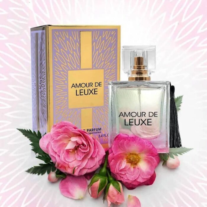 عطر ادکلن زنانه لالیک لامور فراگرنس ورد مدل آمور دلوکس Fragrance World Amoure De Leuxe
