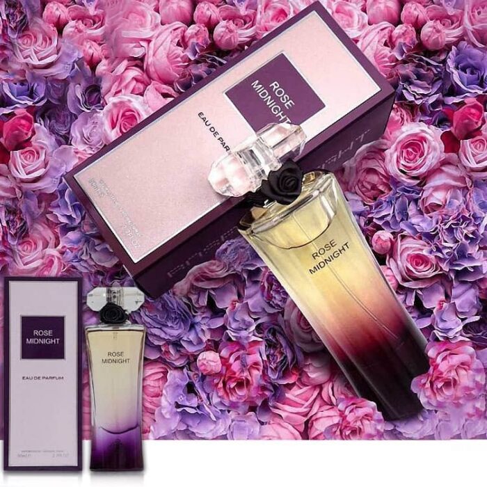 عطر ادکلن زنانه لانکوم ترزور میدنایت رز فراگرنس ورد مدل رز میدنایت (Fragrance World Midnight Rose)