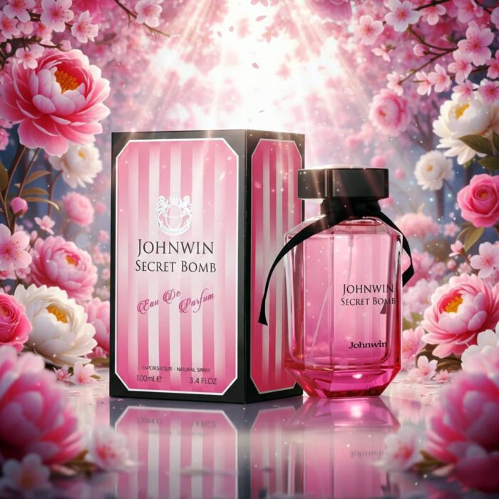 عطر ادکلن زنانه ویکتوریا سکرت بامب شل جانوین جکوینز مدل سکرت بمب (Johnwin Victoria Secret Bombshell) حجم 100 میل