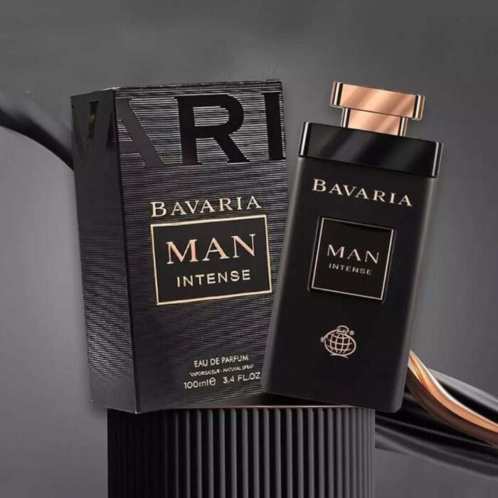 عطر ادکلن مردانه بولگاری من این بلک فراگرنس ورد مدل باواریا من اینتنس (Fragrance world Bvlgari Man In Black)