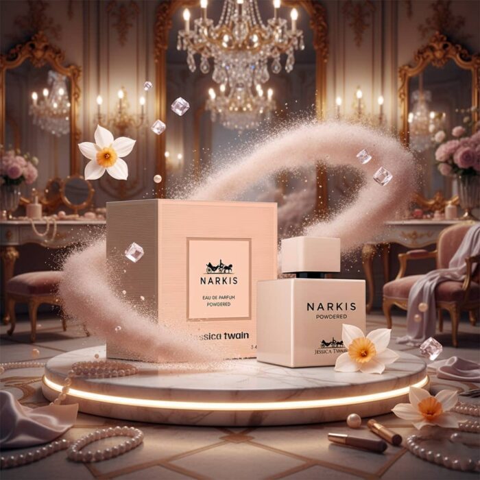 عطر ادکلن زنانه نارسیسو پودری جسیکا توین فرانسه مدل نارکیس ( jessica twain narkis powdered ) حجم 100 میل