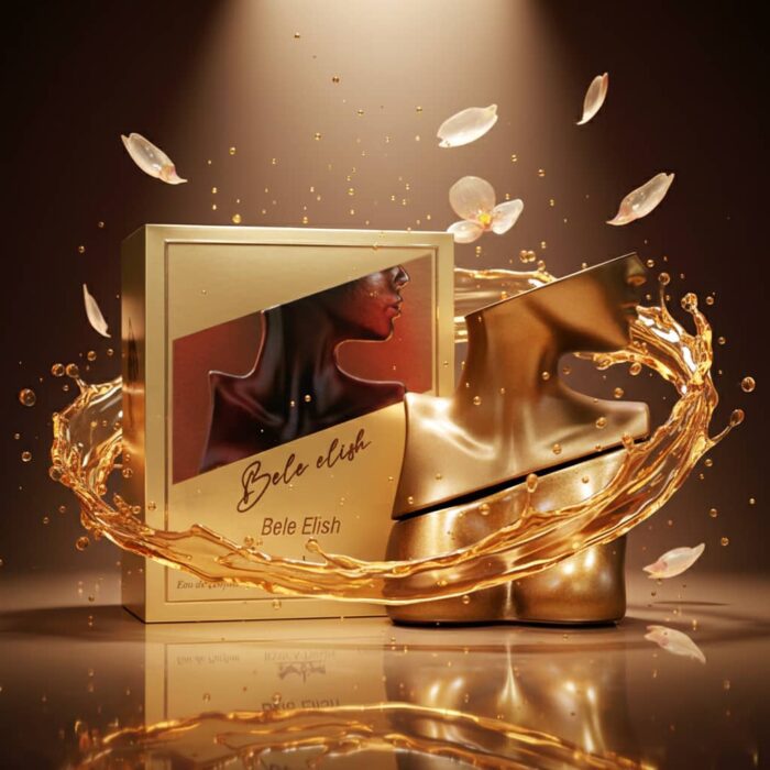 عطر ادکلن زنانه بیلی ایلیش طلایی جسیکا توین فرانسه مدل بله الیش (jessica twain Bele Elish) حجم 100 میل