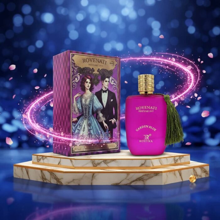 عطر ادکلن زنانه زرجوف کازاموراتی گران روونا فرانسه مدل گاردن بلو (Rovena Rovenati Garden Blue) حجم 100 میل