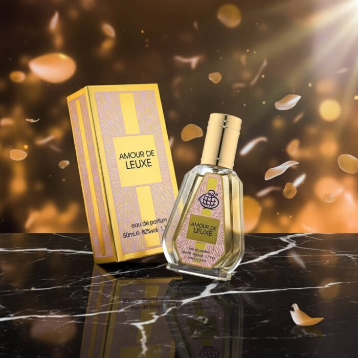 عطر ادکلن زنانه لالیک لامور فراگرنس ورد مدل آمور د لوکس (Fragrance World Amoure De Leuxe) حجم 50 میل