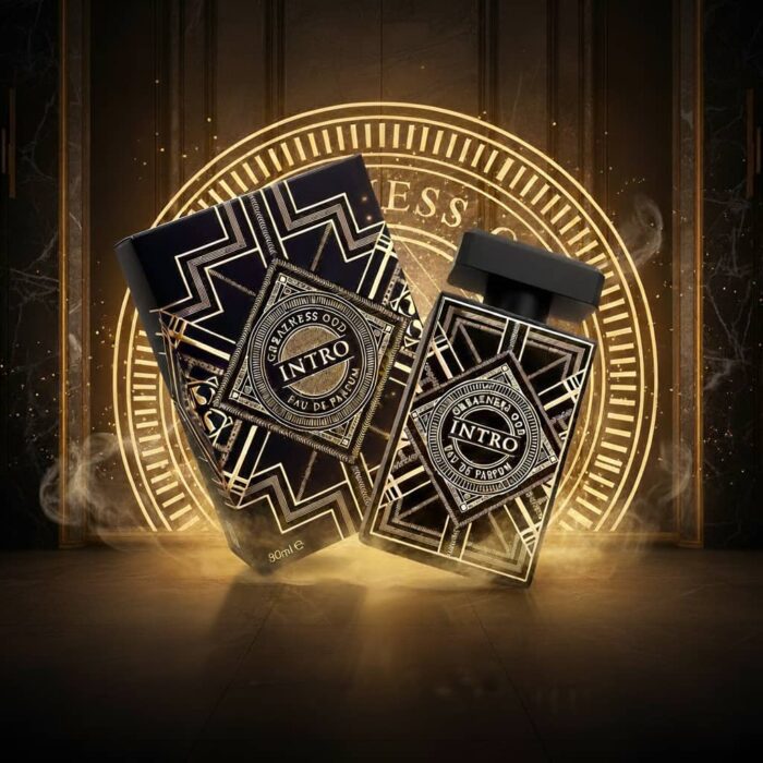 عطر ادکلن زنانه مردانه اینیشیو عود فور گریتنس فراگرنس ورد مدل اینترو گریتنس عود (Fragrance World Intro Greatness Oud) حجم 80 میل