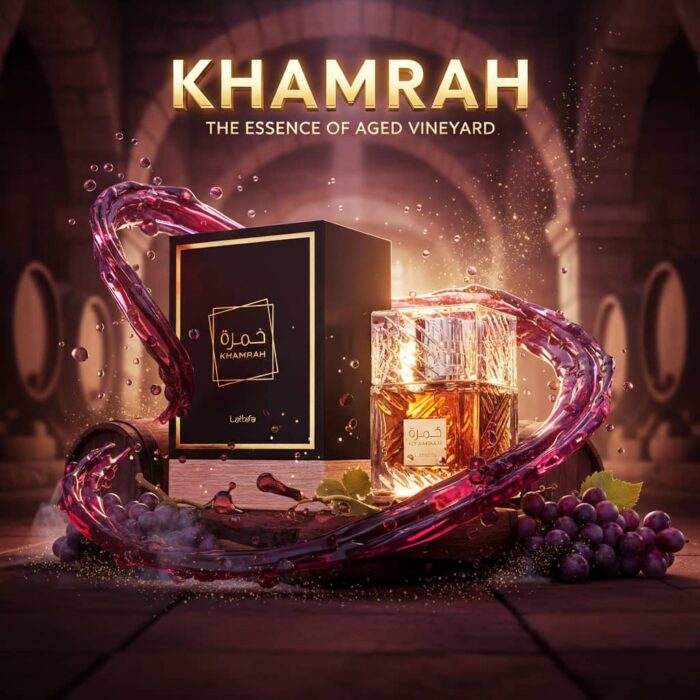 عطر ادکلن عربی زنانه مردانه خمره لطافه رایحه آنجلز شیر (Lattafa Khamrah) حجم 100 میل