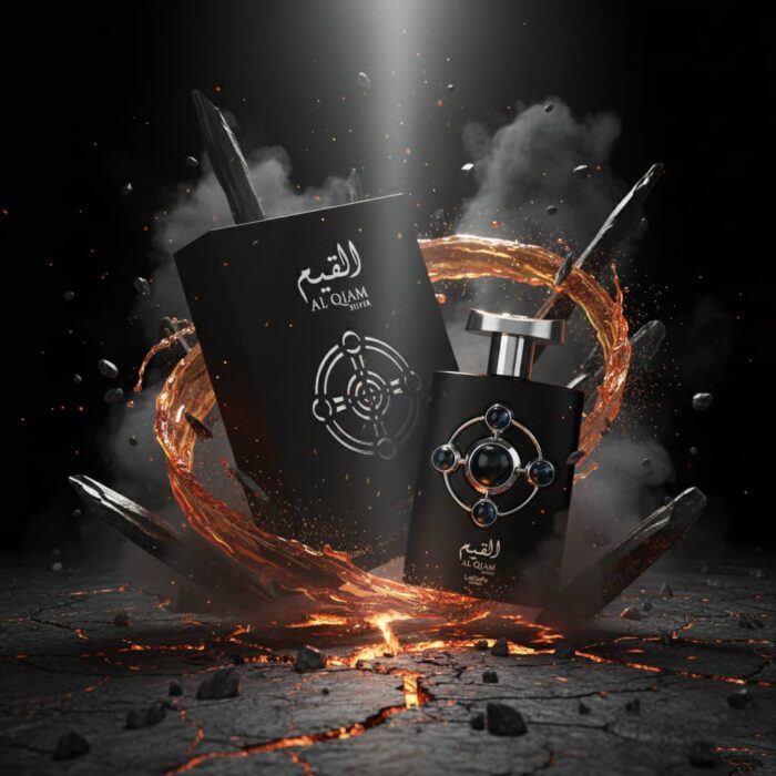 عطر ادکلن عربی زنانه مردانه پراید القیم سیلور ( نقره ایی ) لطافه رایحه بولگاری تایگار (Lattafa Pride Al Qiam) حجم 100 میل