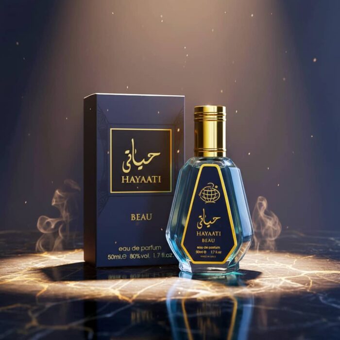 عطر ادکلن مردانه حیاتی بیو فراگرنس ورد رایحه ژان پل گوتیه له بو له پرفیوم (Fragrance World Hayaati Beau ) حجم 50 میل