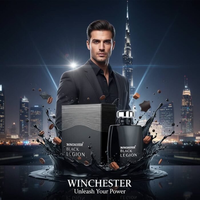 عطر ادکلن مردانه مونت بلنک لجند وینچستر فرانسه مدل بلک لجیون (Royality Wenchistr BLACK LEGION) حجم 100 میل