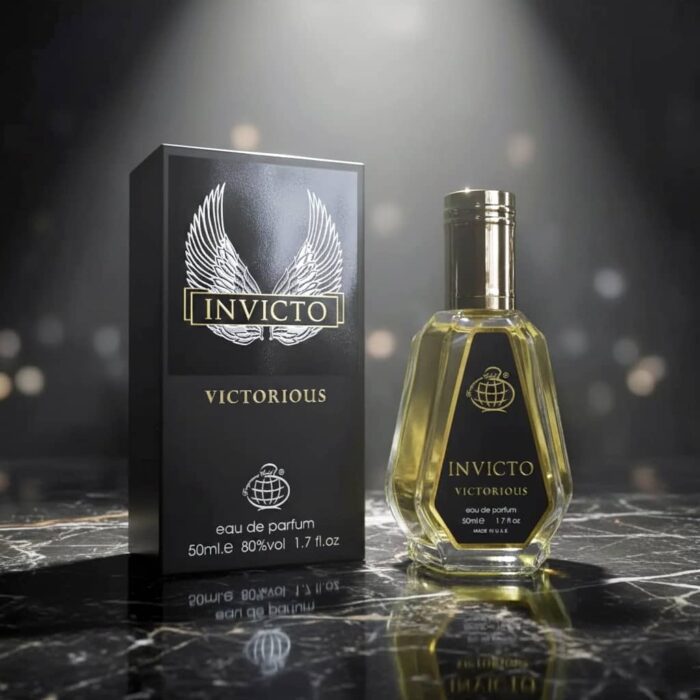 عطر ادکلن مردانه پاکو رابان اینویکتوس ویکتوری فراگرنس ورد مدل اینوکتو ویکتوریوس (Fragrance World Invicto Victorious) حجم 50 میل