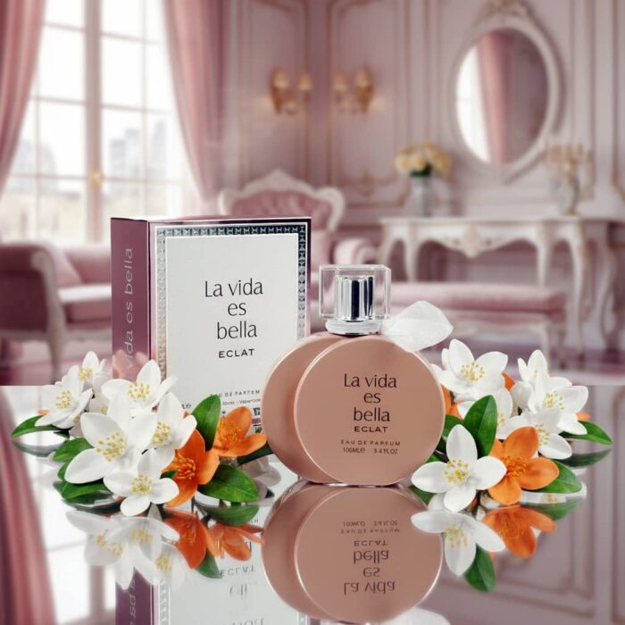 عطر ادکلن زنانه لانکوم لا ویه است بله له اکلت فراگرنس ورد مدل لا ویدا اس بلا اکلت (Fragrance World La Vida Es Bella Eclat) حجم 100 میل
