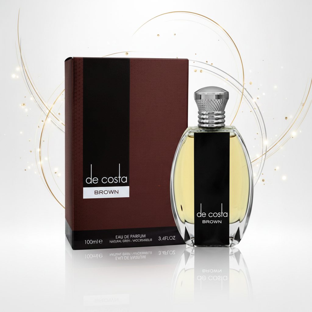 عطر ادکلن مردانه دانهیل قهوه ایی جانوین جکوینز مدل د کاستا براون (Johnwin - Jackwins De costa Brown for Men) حجم 100 میل
