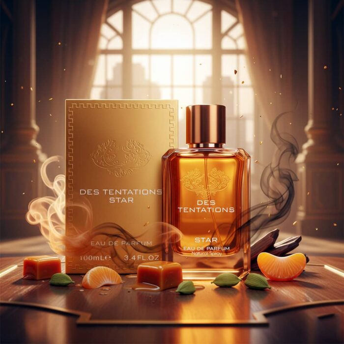 عطر ادکلن مردانه ورساچه اروس نجیم فراگرنس ورد مدل دس تنتیشن استار (Fragrance World des tentations star) حجم 100 میل