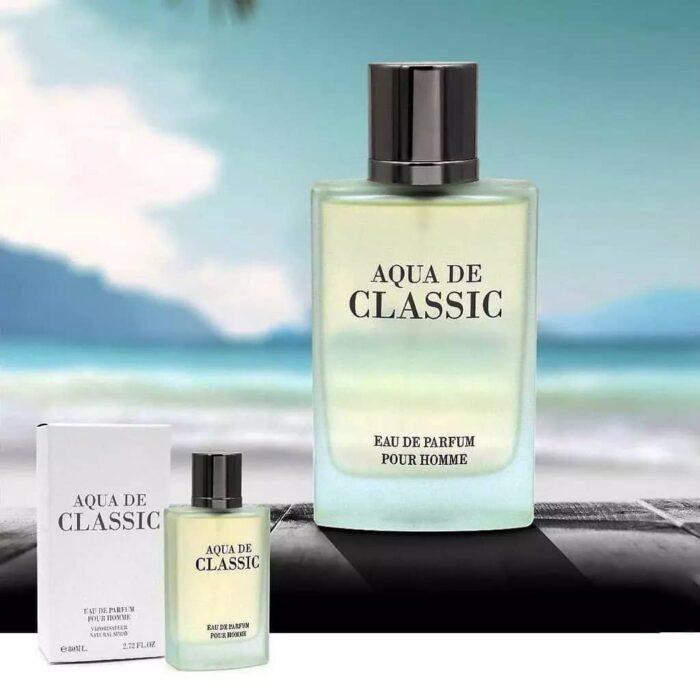 عطر ادکلن مردانه جورجیو آرمانی آکوا دی جیو فراگرنس ورد مدل آکوا دی کلاسیک طوسی (Fragrance world Giorgio Armani Acqua di Gio)