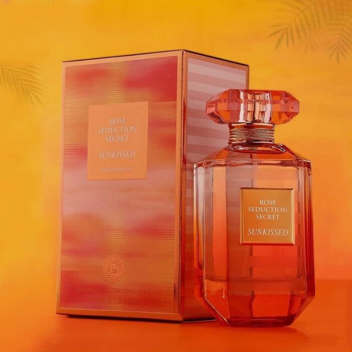 عطر ادکلن زنانه ویکتوریا سکرت بامب شل ساندرنچد فراگرنس ورد مدل رز سداکشن سکرت سانکیسد (Fragrance World Victoria’s Secret Bombshell Sundrenched)