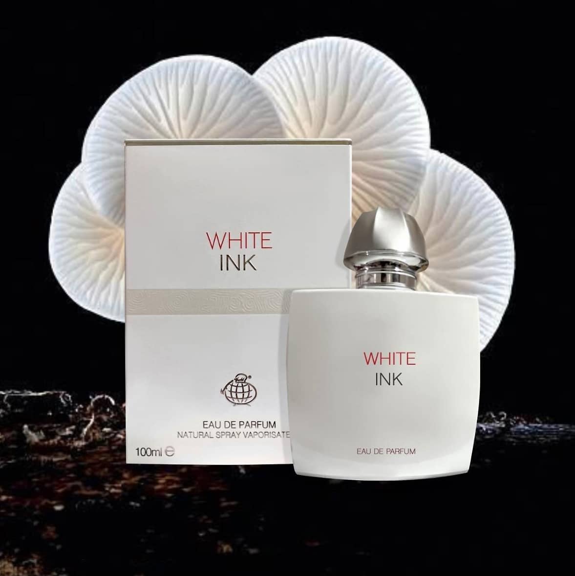 عطر ادکلن مردانه لالیک سفید فراگرنس ورد مدل وایت اینک (Fragrance World Lalique White)