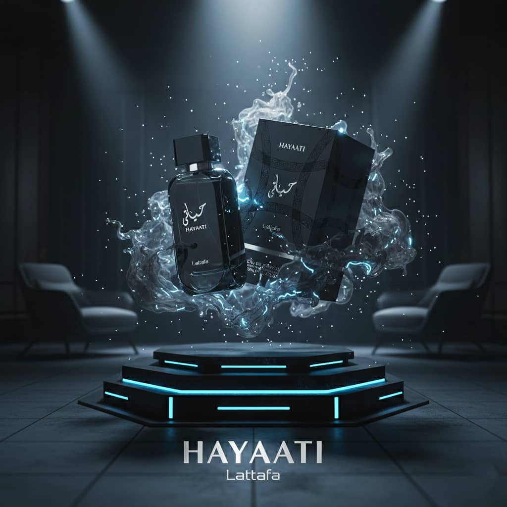 عطر ادکلن عربی زنانه مردانه حیاتی لطافه رایحه اینوکتوس پاکورابان (Lattafa Hayaati) حجم 100 میل