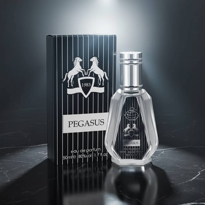 عطر ادکلن مردانه پرفیوم دو مارلی پگاسوس فراگرنس ورد مدل پگاسوس (Fragrance World Pegasus ) حجم 50 میل