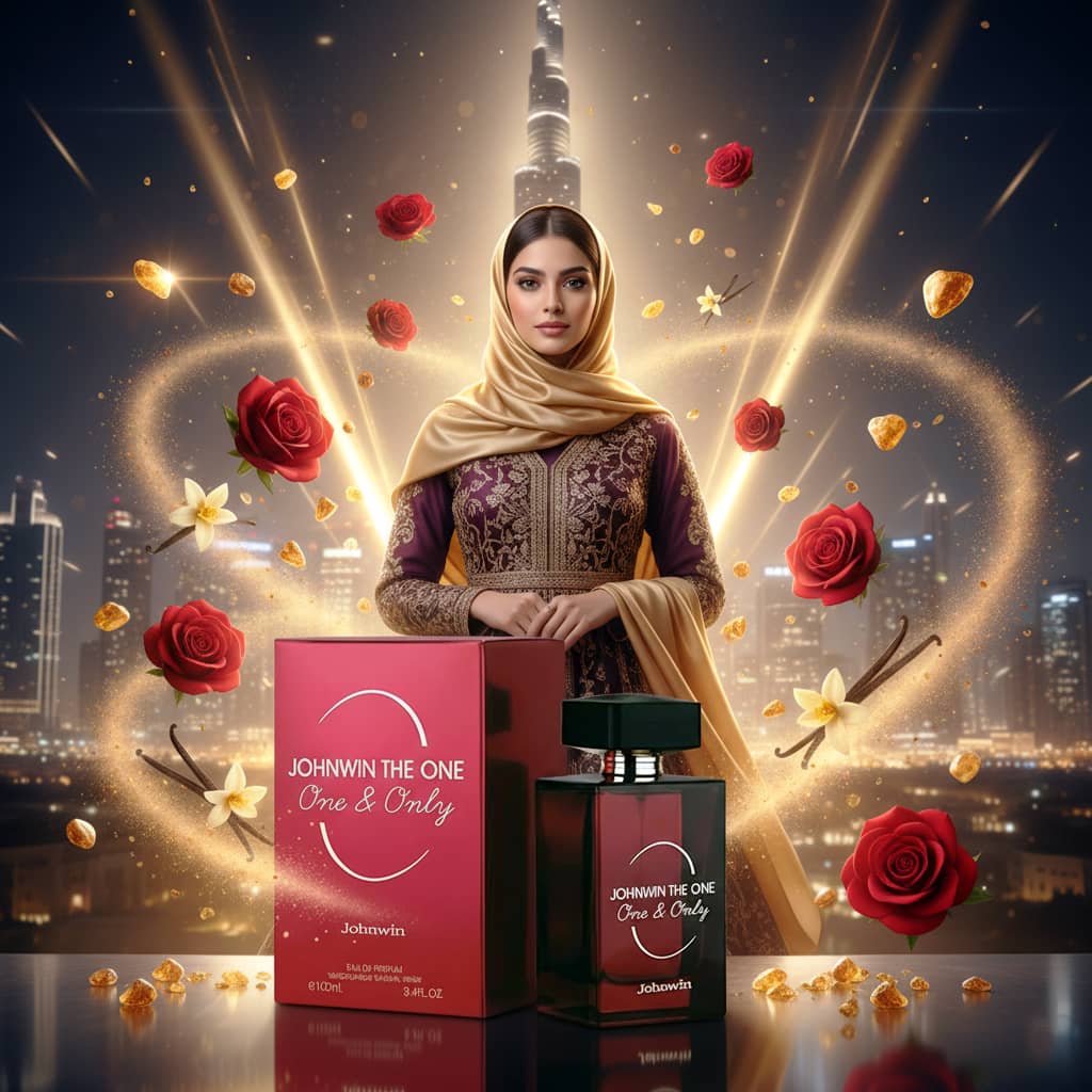 عطر ادکلن زنانه دلچه گابانا د اونلی وان قرمز جانوین جکوینز مدل د وان اونلی (Johnwin – Jackwins the ONE One & Only) حجم 100 میل