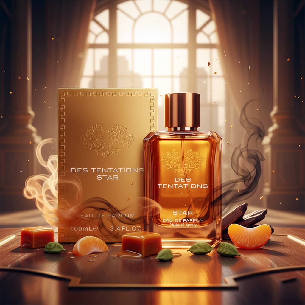 عطر ادکلن مردانه ورساچه اروس نجیم فراگرنس ورد مدل دس تنتیشن استار (Fragrance World des tentations star) حجم 100 میل