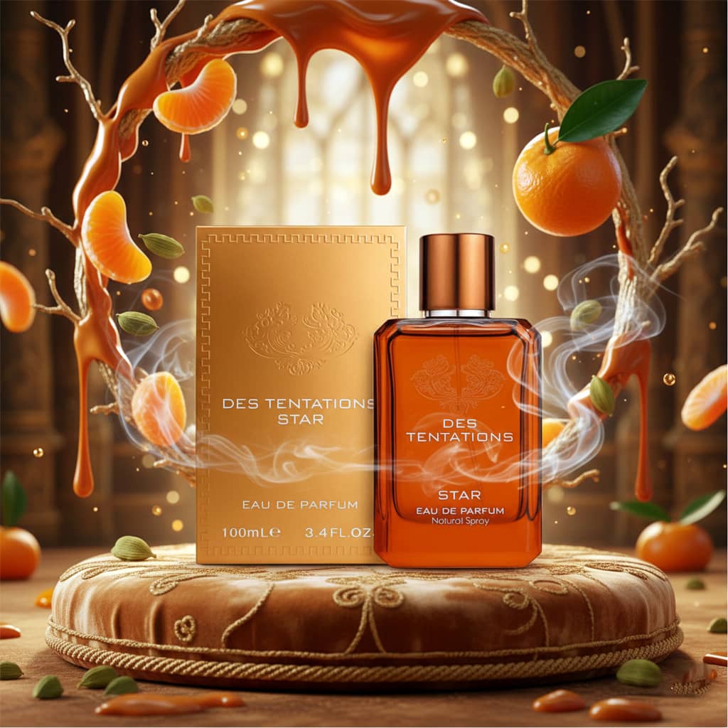 عطر ادکلن مردانه ورساچه اروس نجیم فراگرنس ورد مدل دس تنتیشن استار (Fragrance World des tentations star) حجم 100 میل