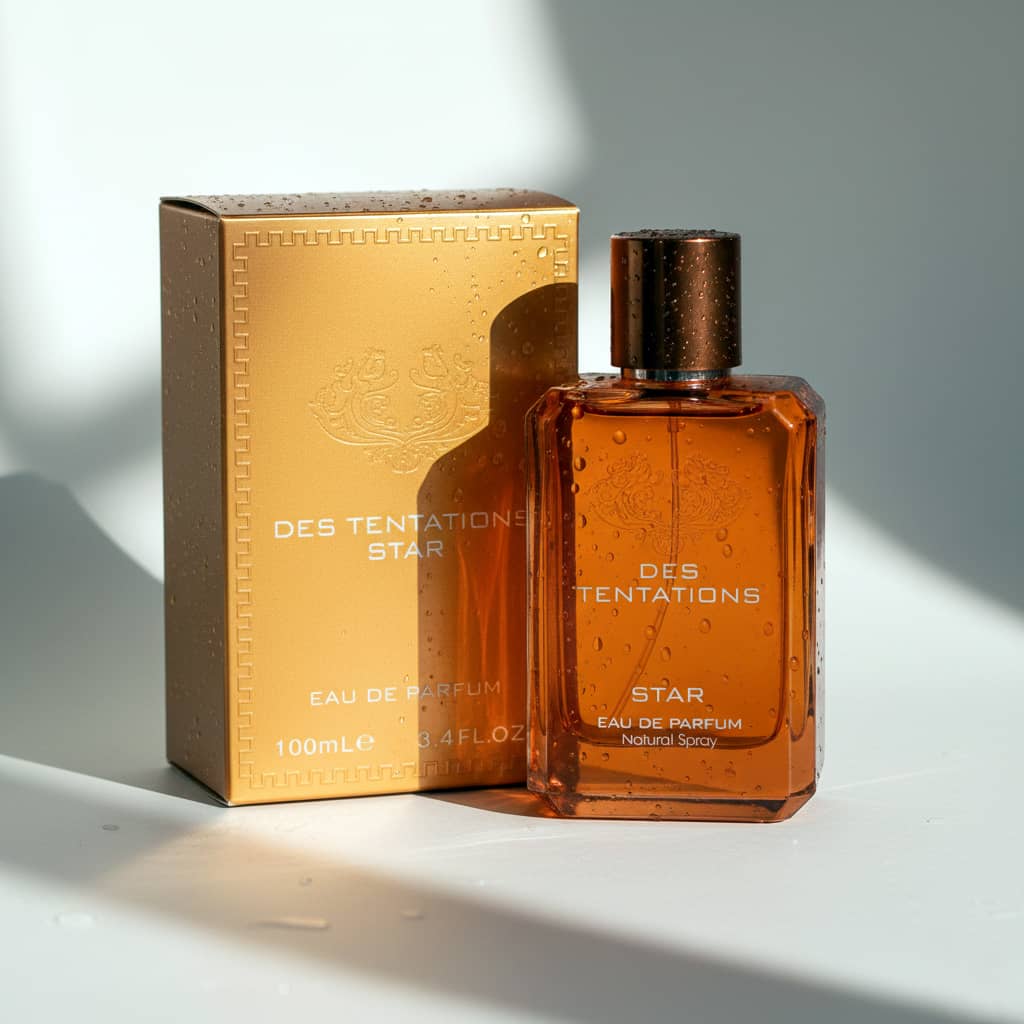 عطر ادکلن مردانه ورساچه اروس نجیم فراگرنس ورد مدل دس تنتیشن استار (Fragrance World des tentations star) حجم 100 میل