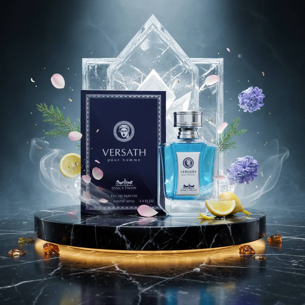 عطر ادکلن مردانه ورساچه پور هوم جسیکا توین فرانسه مدل ورساچ پور هوم (jessica twain Versath Pour Homme) حجم 100 میل